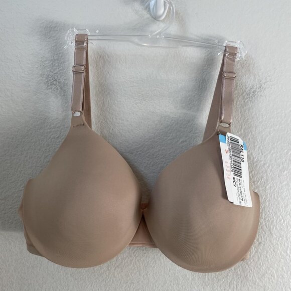 Warners Bra Womens 38C Beige Not A Bra Underwire Lightly Lined Full Coverage - Picture 1 of 6
